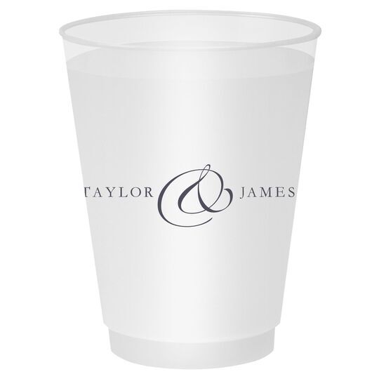 Elegant Ampersand Shatterproof Cups